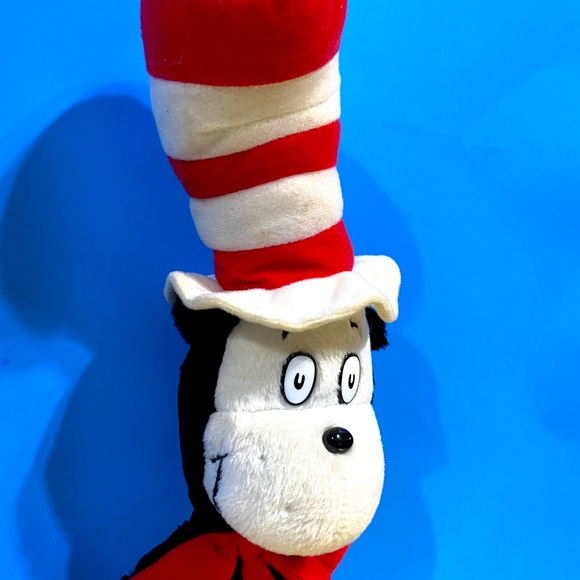 DR SEUSS CAT IN THE HAT VTG 2003 BENDABLE UNIVERSAL STUDIOS LARGE PLUSH 21” - Picture 3 of 12